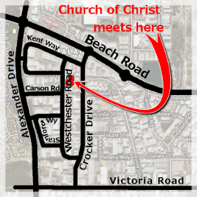 Church of Christ Malaga Meeting Map